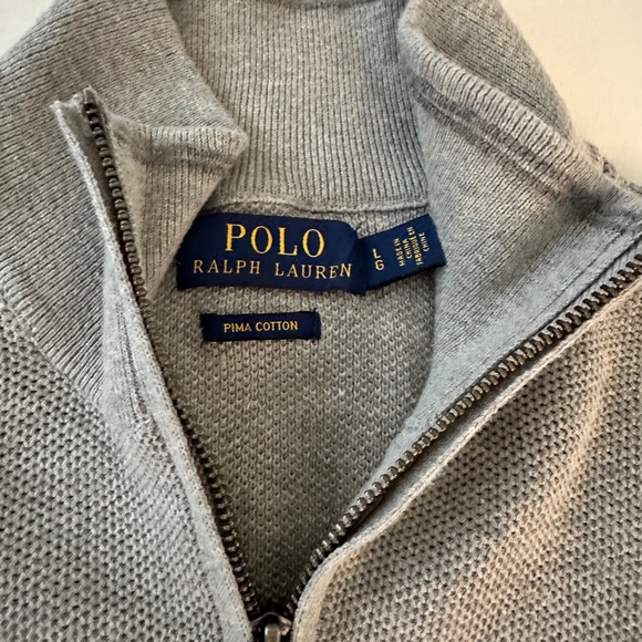 Polo by RL, 3/4 ip sweater in andover gray - Picture 3 of 4